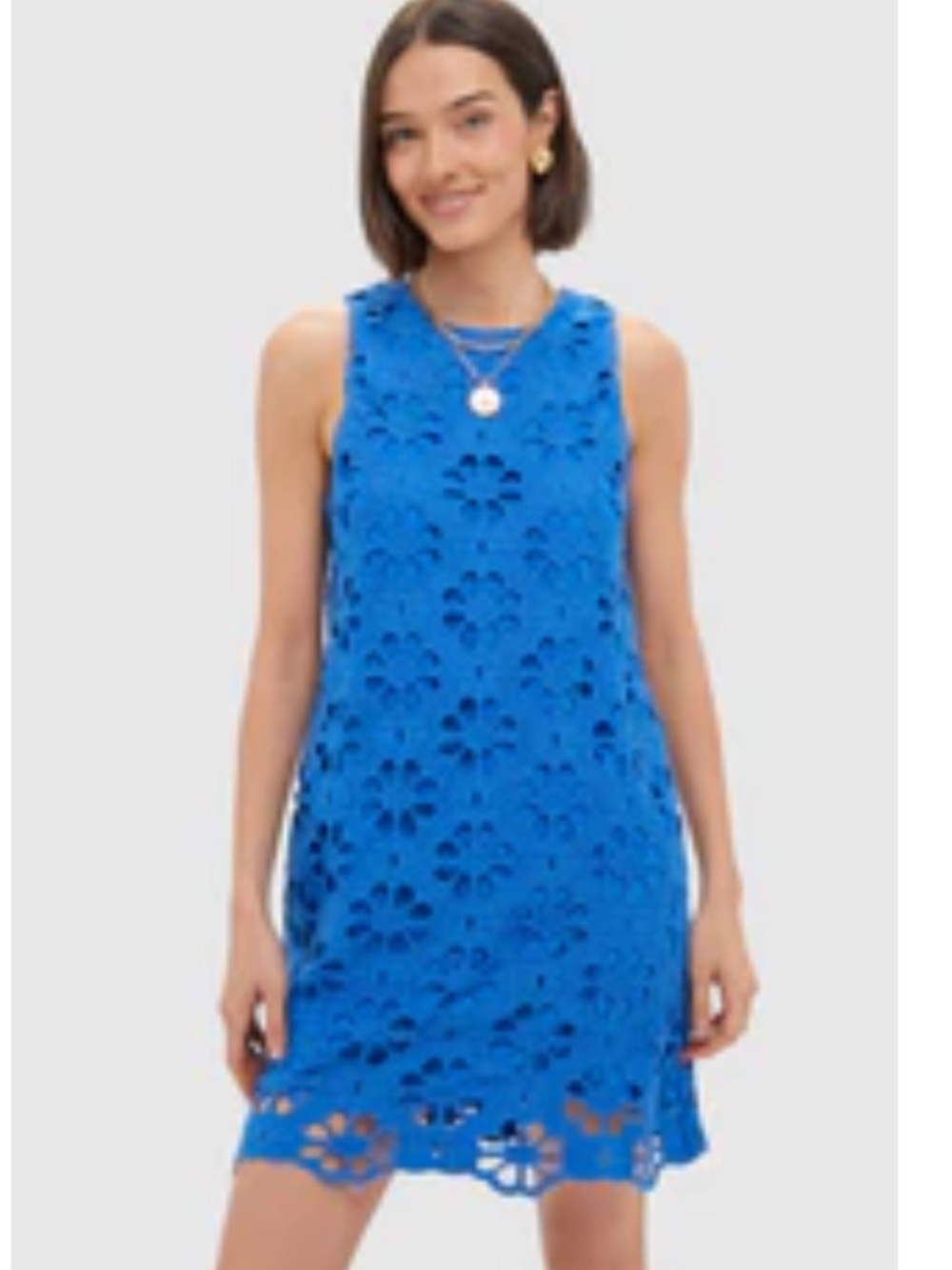 Tuckernuck Cobalt Blue Floral  Tank Marlowe Dress